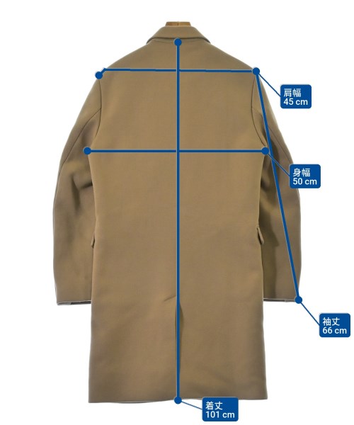 Acne Studios（アクネストゥディオズ）チェスターコート 茶 サイズ:46(M位) メンズ/2200657446024