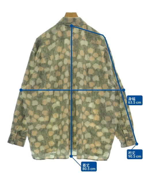 Acne Studios（アクネストゥディオズ）カジュアルシャツ カーキ サイズ:XS/S メンズ/2200717755257