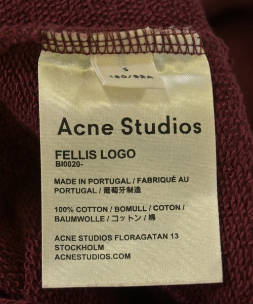 Acne Studios（アクネストゥディオズ）スウェット 赤 サイズ:S メンズ/2200718918545