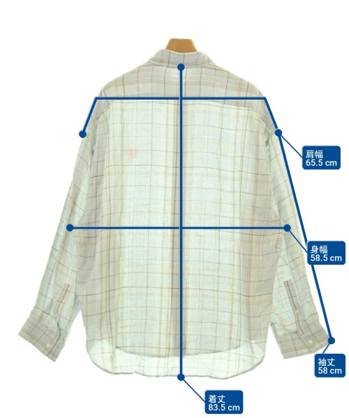 Acne Studios（アクネストゥディオズ）カジュアルシャツ 青 サイズ:46(XXL位) メンズ/2200725142056