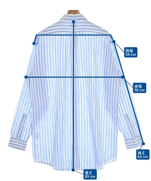 Acne Studios（アクネストゥディオズ）カジュアルシャツ 青 サイズ:48(L位) メンズ/2200682914116