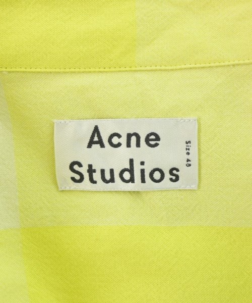 Acne Studios（アクネストゥディオズ）カジュアルシャツ 黄 サイズ:48(L位) メンズ/2200684246123