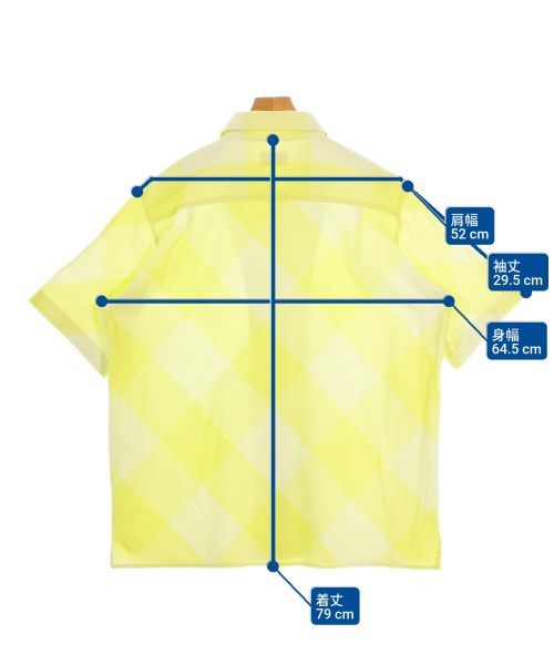 Acne Studios（アクネストゥディオズ）カジュアルシャツ 黄 サイズ:48(L位) メンズ/2200684246123
