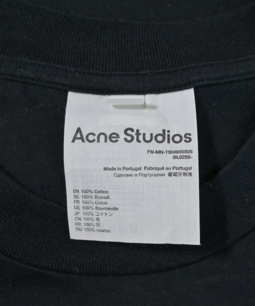 Acne Studios（アクネストゥディオズ）Tシャツ・カットソー 黒 サイズ:XXS メンズ/2200687958054