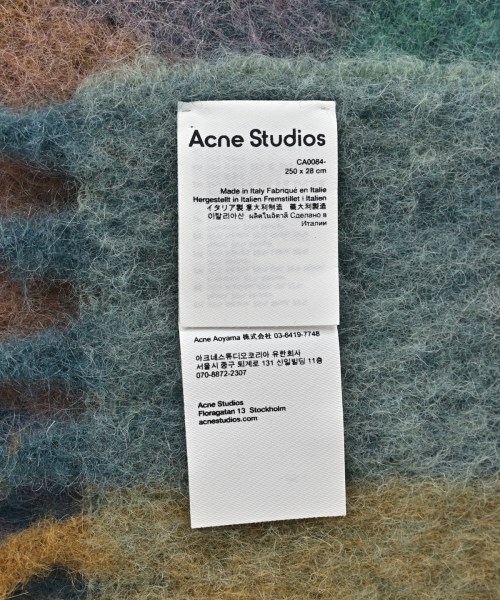 Acne Studios（アクネストゥディオズ）マフラー 青 サイズ:- メンズ/2200691543055