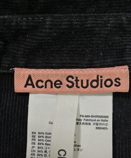 Acne Studios（アクネストゥディオズ）カジュアルシャツ 黒 サイズ:44(M位) メンズ/2200692497135