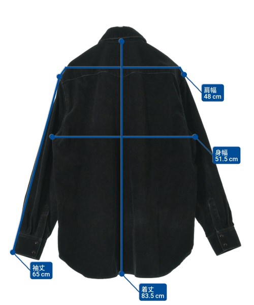 Acne Studios（アクネストゥディオズ）カジュアルシャツ 黒 サイズ:44(M位) メンズ/2200692497135