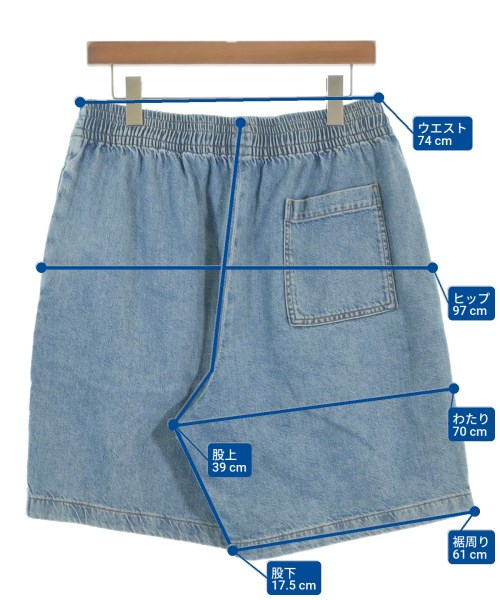 Acne Studios（アクネストゥディオズ）ショートパンツ 青 サイズ:48(L位) メンズ/2200692497210