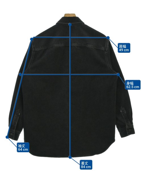 Acne Studios（アクネストゥディオズ）カジュアルシャツ 黒 サイズ:XS メンズ/2200692855119