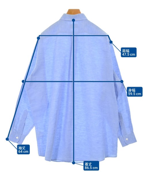 Acne Studios（アクネストゥディオズ）カジュアルシャツ 青 サイズ:48(L位) メンズ/2200688047023