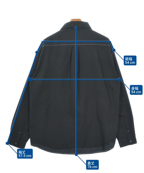 SENSE OF PLACE by URBAN RESEARCH（センスオブプレイスバイアーバンリサーチ）カジュアルシャツ 黒 サイズ:L メンズ/2200621191042