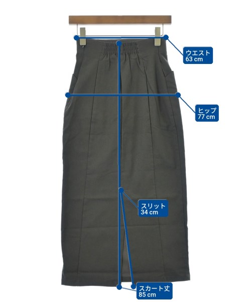 SENSE OF PLACE by URBAN RESEARCH（センスオブプレイスバイアーバンリサーチ）ロング・マキシ丈スカート グレー サイズ:XS レディース/2200635093028