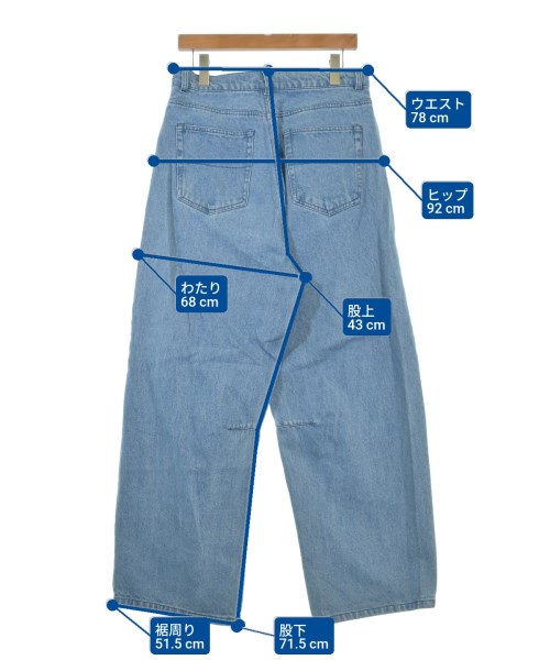 SENSE OF PLACE by URBAN RESEARCH（センスオブプレイスバイアーバンリサーチ）デニムパンツ 青 サイズ:L レディース/2200618017010