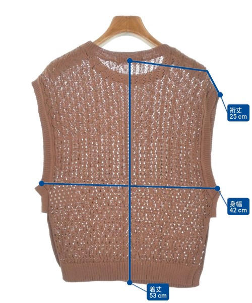 SENSE OF PLACE by URBAN RESEARCH（センスオブプレイスバイアーバンリサーチ）ベスト 茶 サイズ:F レディース/2200636645103