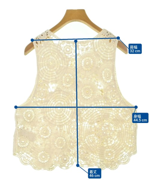 SENSE OF PLACE by URBAN RESEARCH（センスオブプレイスバイアーバンリサーチ）ベスト 白 サイズ:ONE レディース/2200635309020