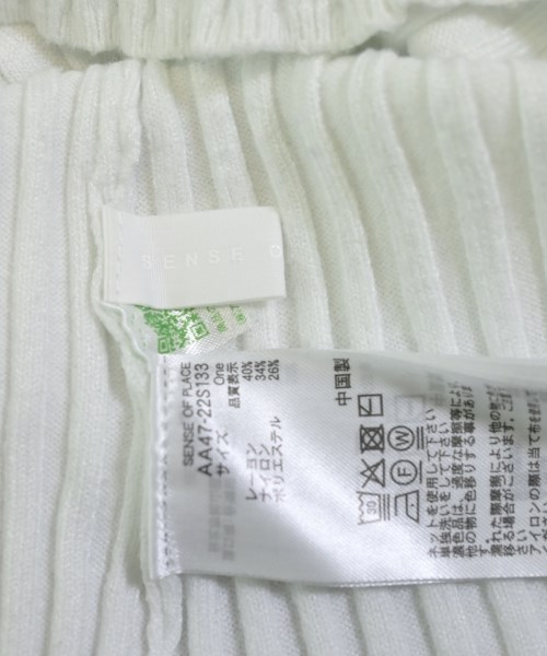 SENSE OF PLACE by URBAN RESEARCH（センスオブプレイスバイアーバンリサーチ）ニット・セーター 白 サイズ:ONE レディース/2200620735025