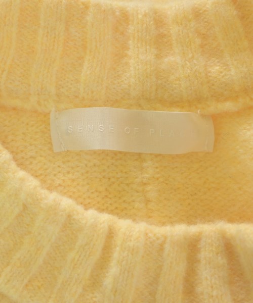 SENSE OF PLACE by URBAN RESEARCH（センスオブプレイスバイアーバンリサーチ）ニット・セーター 黄 サイズ:ONE レディース/2200631262015