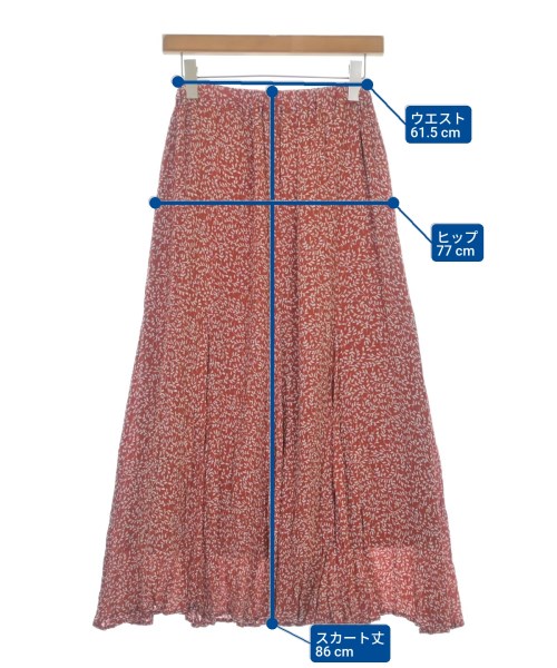 SENSE OF PLACE by URBAN RESEARCH（センスオブプレイスバイアーバンリサーチ）ロング・マキシ丈スカート 赤 サイズ:F レディース/2200619382018