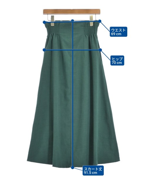 SENSE OF PLACE by URBAN RESEARCH（センスオブプレイスバイアーバンリサーチ）ロング・マキシ丈スカート 緑 サイズ:M レディース/2200668547017