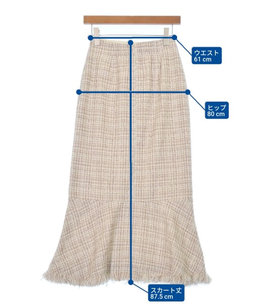 SENSE OF PLACE by URBAN RESEARCH（センスオブプレイスバイアーバンリサーチ）ロング・マキシ丈スカート 白 サイズ:S レディース/2200671503017