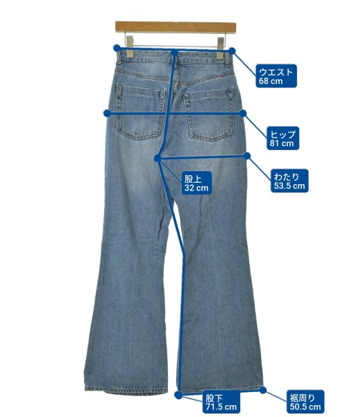 SENSE OF PLACE by URBAN RESEARCH（センスオブプレイスバイアーバンリサーチ）デニムパンツ 青 サイズ:L レディース/2200671412074