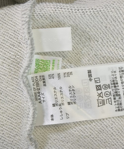 SENSE OF PLACE by URBAN RESEARCH（センスオブプレイスバイアーバンリサーチ）スウェット グレー サイズ:ONE レディース/2200674949041