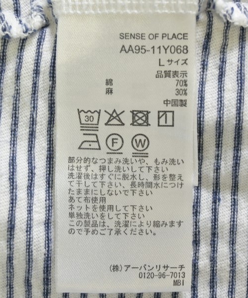 SENSE OF PLACE by URBAN RESEARCH（センスオブプレイスバイアーバンリサーチ）Tシャツ・カットソー 白 サイズ:L メンズ/2200712431088