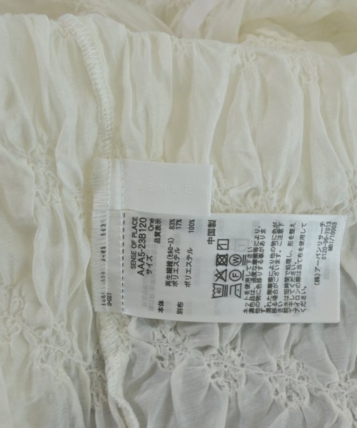 SENSE OF PLACE by URBAN RESEARCH（センスオブプレイスバイアーバンリサーチ）ブラウス 白 サイズ:ONE レディース/2200645446074