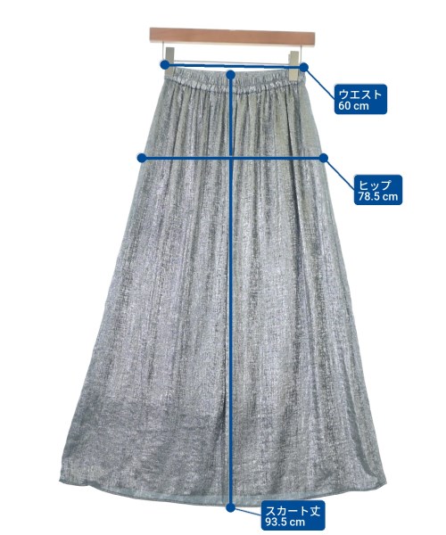 SENSE OF PLACE by URBAN RESEARCH（センスオブプレイスバイアーバンリサーチ）ロング・マキシ丈スカート シルバー サイズ:S レディース/2200658729034