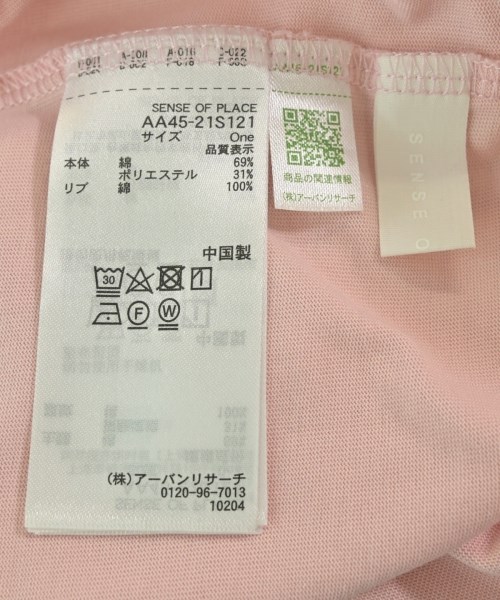 SENSE OF PLACE by URBAN RESEARCH（センスオブプレイスバイアーバンリサーチ）Tシャツ・カットソー ピンク サイズ:ONE レディース/2200666507051