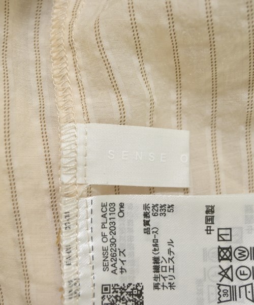 SENSE OF PLACE by URBAN RESEARCH（センスオブプレイスバイアーバンリサーチ）ブラウス ベージュ サイズ:ONE レディース/2200730540038
