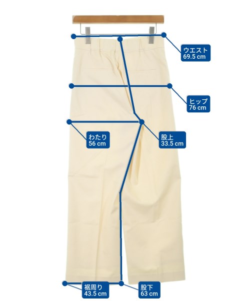 7-ID concept.（セブンアイディーコンセプト）スラックス 白 サイズ:38(M位) レディース/2200628526052