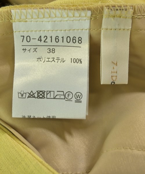 7-ID concept.（セブンアイディーコンセプト）クロップドパンツ 黄 サイズ:38(M位) レディース/2200709504030