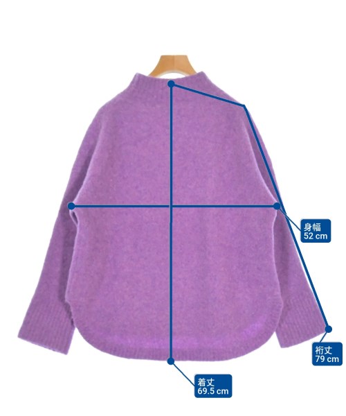 7-ID concept.（セブンアイディーコンセプト）ニット・セーター 紫 サイズ:F レディース/2200646100029