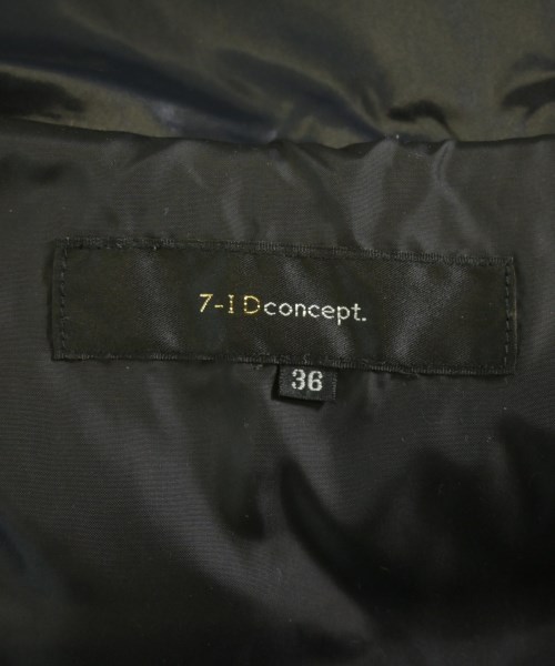 7-ID concept.（セブンアイディーコンセプト）ダウンコート 黒 サイズ:36(S位) レディース/2200686534044