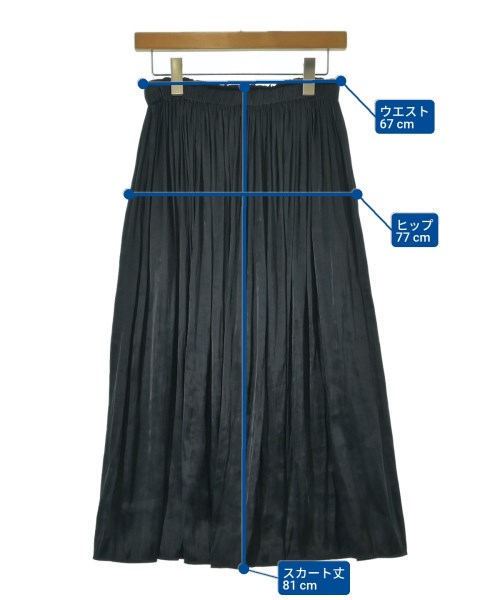 7-ID concept.（セブンアイディーコンセプト）ロング・マキシ丈スカート 紺 サイズ:F レディース/2200690803020