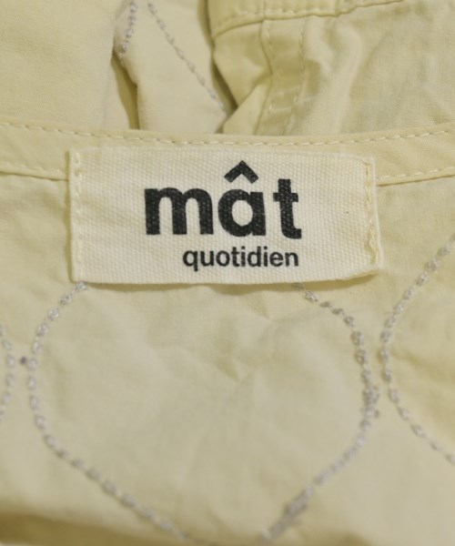 mat quotidien（マットコティディアン）カジュアルシャツ ベージュ サイズ:F レディース/2200721749136