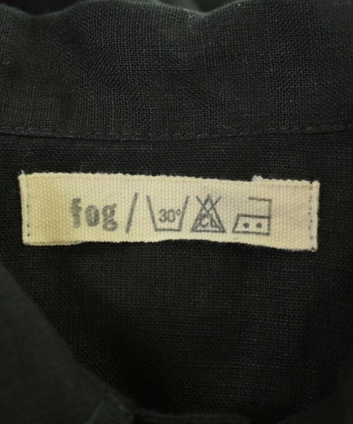 fog linen work（フォグリネンワーク）カジュアルシャツ 黒 サイズ:F レディース/2200617731078