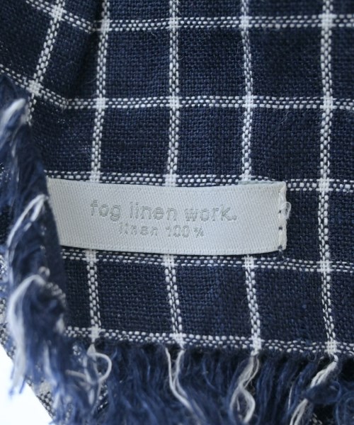 fog linen work（フォグリネンワーク）ストール 紺 サイズ:- レディース/2200680601629