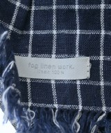 fog linen work（フォグリネンワーク）ストール 紺 サイズ:- レディース/2200680601629