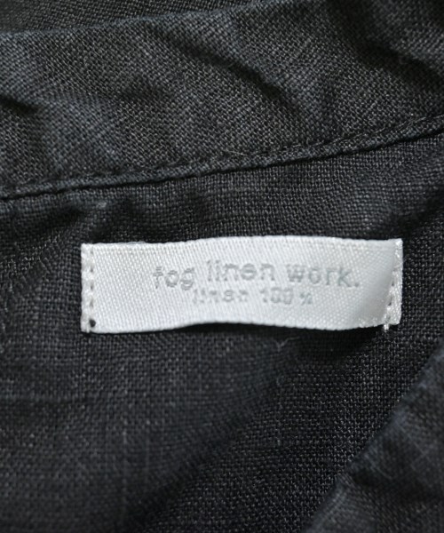 fog linen work（フォグリネンワーク）ベスト 黒 サイズ:F レディース/2200691098081