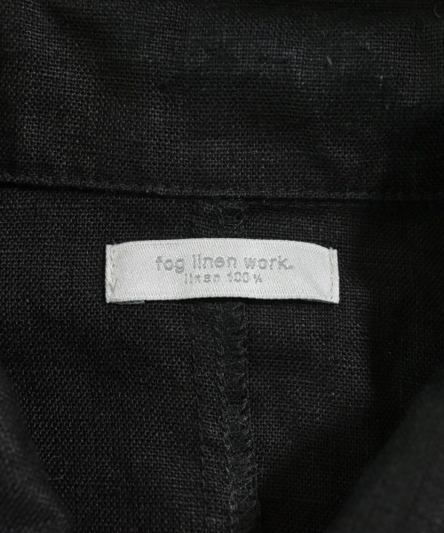 fog linen work（フォグリネンワーク）カジュアルシャツ 黒 サイズ:F レディース/2200671933029
