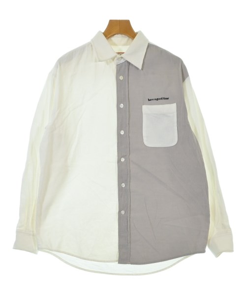 have a good time(ハブ　ア　グッド　タイム)カジュアルシャツ 白 サイズ:L/2200646534237