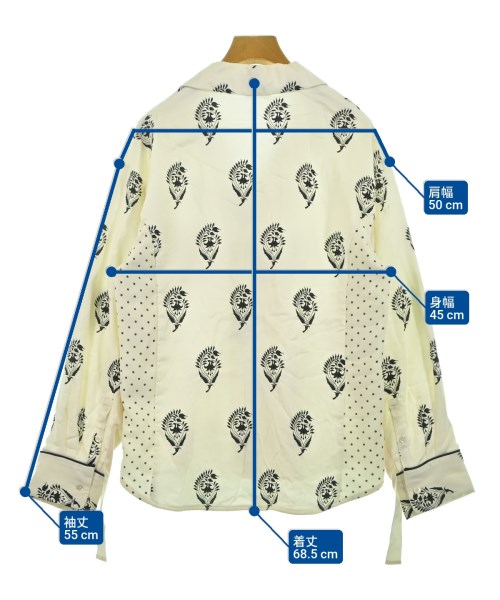 SueUNDERCOVER（スーアンダーカバー）カジュアルシャツ 白 サイズ:2(M位) レディース/2200637174084