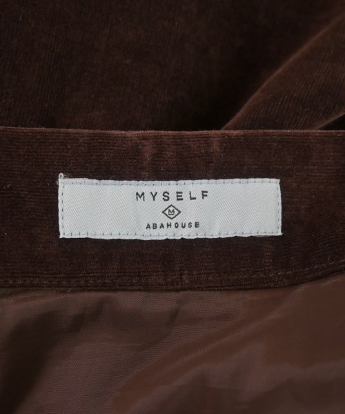 MYSELF ABAHOUSE（マイセルフアバハウス）ロング・マキシ丈スカート 茶 サイズ:M レディース/2200639477152