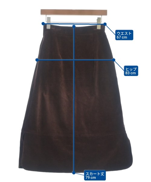 MYSELF ABAHOUSE（マイセルフアバハウス）ロング・マキシ丈スカート 茶 サイズ:M レディース/2200639477152