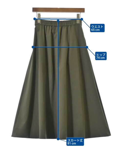 mjuka（ミューカ）ロング・マキシ丈スカート カーキ サイズ:F レディース/2200646477039