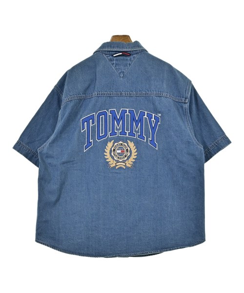 TOMMY JEANS（トミージーンズ）カジュアルシャツ 青 サイズ:L メンズ/2200693581284