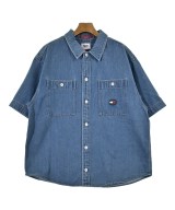 TOMMY JEANS（トミージーンズ）カジュアルシャツ 青 サイズ:L メンズ/2200693581284