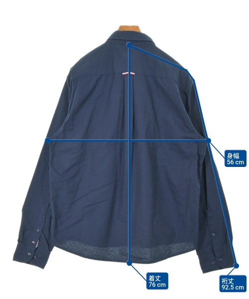 TOMMY JEANS（トミージーンズ）カジュアルシャツ 紺 サイズ:XL メンズ/2200649903160